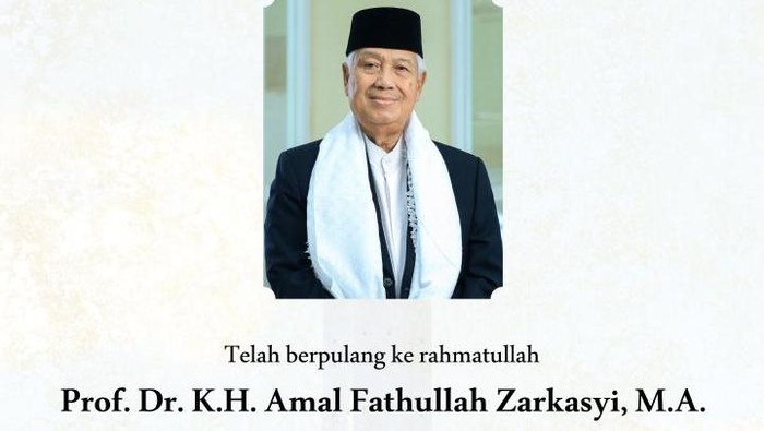 Kabar Duka dari Gontor, KH Amal Fathullah Zarkasyi Wafat