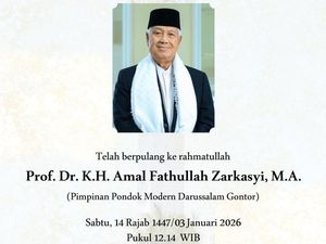 Kabar Duka dari Gontor, KH Amal Fathullah Zarkasyi Wafat