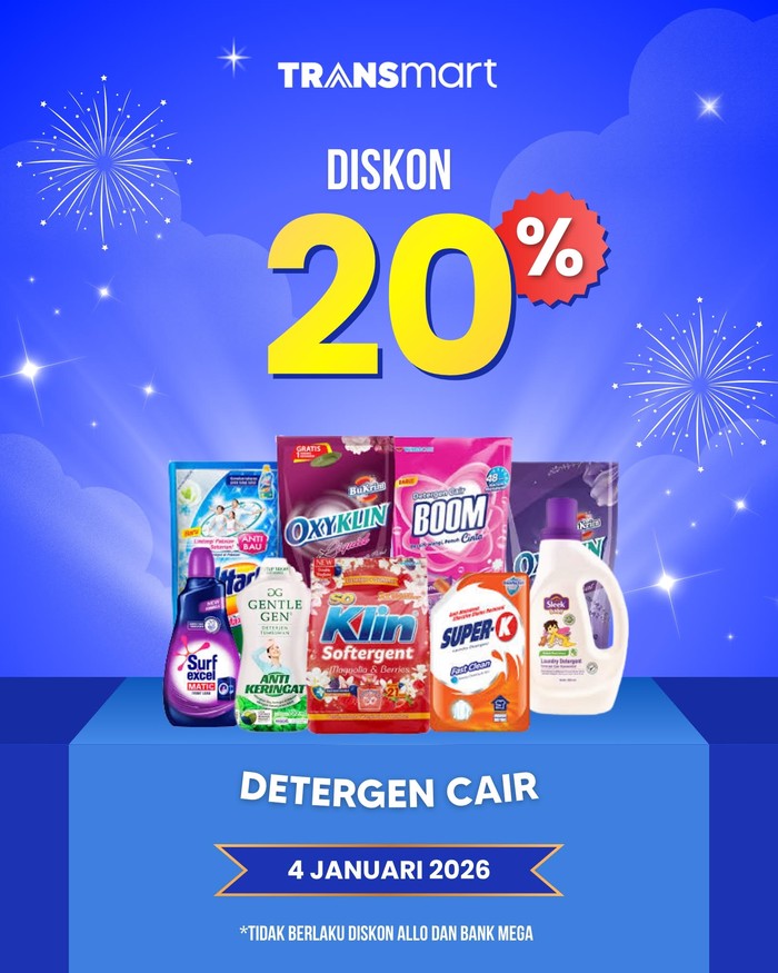 Transmart Full Day Sale Balik Lagi, Produk Deterjen Diobral Semurah Ini