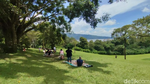 Suasana tenang dan sejuk di Kebun Raya Bedugul, Tabanan. Sabtu (3/1/2026).