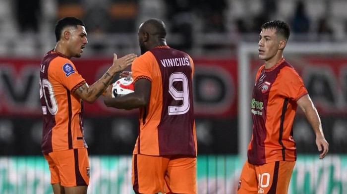 Tiga pemain kunci Borneo FC saat menjamu PSM Makassar. (Istimewa)