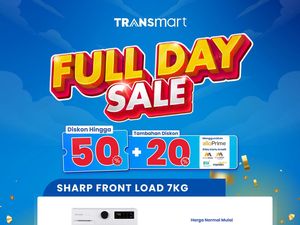 Mesin Cuci Front Load 7KG Murah di Transmart Full Day Sale!