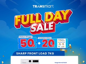 Mesin Cuci Front Load 7KG Murah di Transmart Full Day Sale!