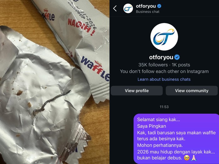 Wanita Ini Temukan Besi di Snack Wafer Kemasan Populer