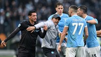 Lazio Vs Napoli Diwarnai 3 Kartu Merah, Partenopei Menang 2-0