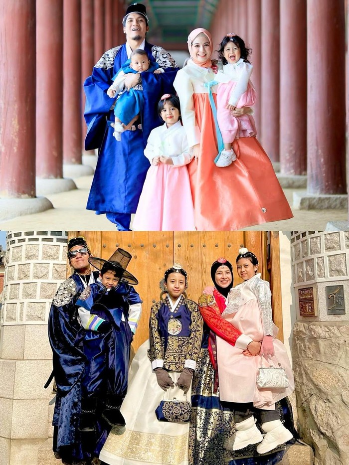 Desta dan Natasha RIzki liburan bareng anak ke Korea Selatan.