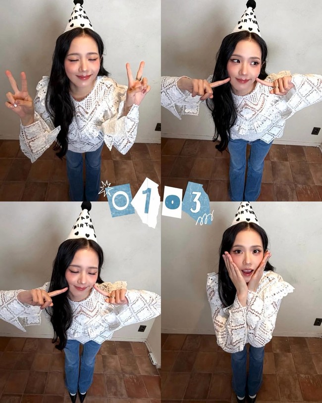 Jisoo BLACKPINK menuai pujian usai merayakan ulang tahunnya ke-31. Sesuai dengan tanggal ulang tahunnya “0103” alias 3 Januari, ia mentraktir 103 penggemar beruntung yang terpilih dari sistem undian acak untuk makan sepuasnya di Haidilao. Foto: dok. Instagram @sooyaaa__