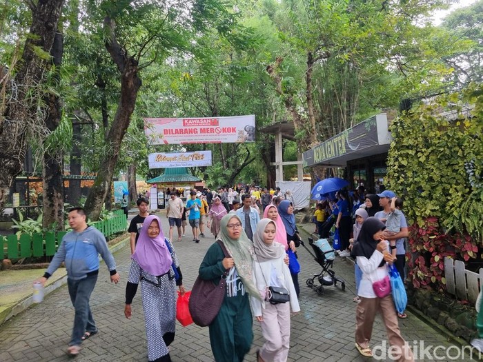 Pengunjung memadati KBS di hari terakhir liburan pergantian tahun 2026. Pengelola mencatat ribuan orang telah berdatanga sejak pagi hari