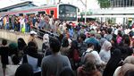 Penumpang KRL Membludak di Stasiun Bogor pada Penghujung Libur Nataru