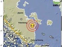 Gempa Bumi Magnitudo 4,4 di OKI Terasa hingga ke Palembang dan Babel