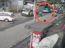 CCTV Perampokan-Penganiayaan Sopir Taksi di Keramaian Jalanan Makassar