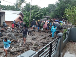 1 Korban Hilang Saat Banjir Bandang di Sitaro Ditemukan Tewas Tertimbun