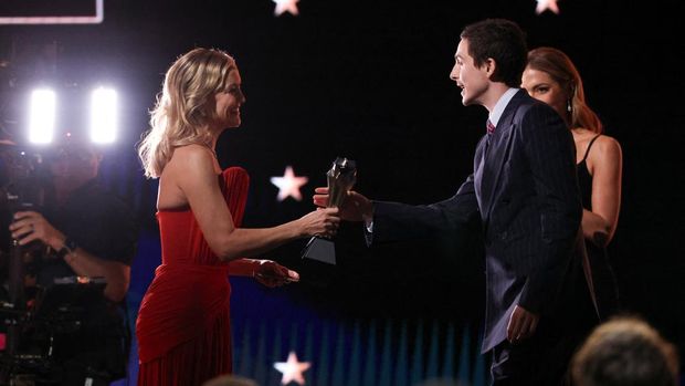 Timothee Chalamet receives the Best Actor Award for 