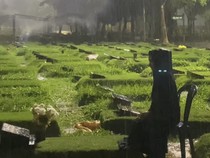 Hujan Deras Temani Karina Ranau Ungkap Rindu di Makam Epy Kusnandar