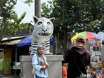 Sebelum Bikin Patung Macan Putih Gemoy, Seniman di Kediri Sempat Mimpi Aneh