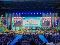 Natal Nasional 2025, Ribuan Jemaat Padati Tenis Indoor Senayan