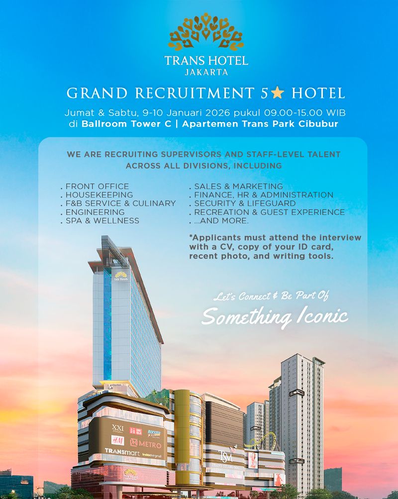 rekrutmen trans hotel jakarta