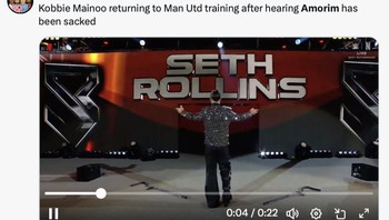 Pemain yang tersingkir di MU pun jadi bahan meme juga, karena merasa senang dengan pemecatan Amorim. Foto: Screenshot X