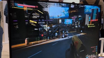Samsung memamerkan monitor gaming Odyssey generasi terbaru yang dirancang untuk menghadirkan pengalaman bermain imersif dengan visual tajam dan refresh rate tinggi. Foto: Rachmatunnisa/detikINET