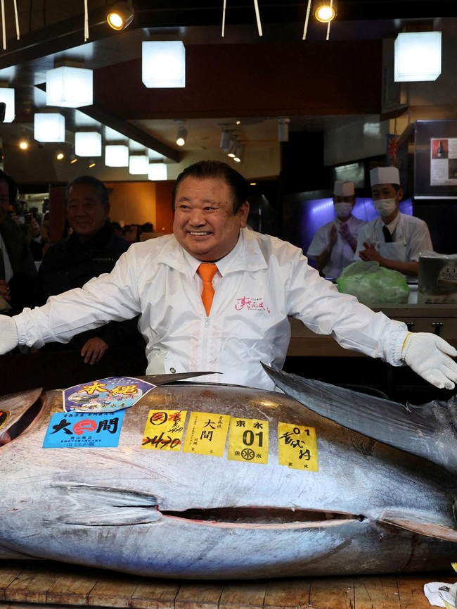 Tuna Sirip Biru Cetak Rekor Harga di Lelang Awal Tahun Tokyo