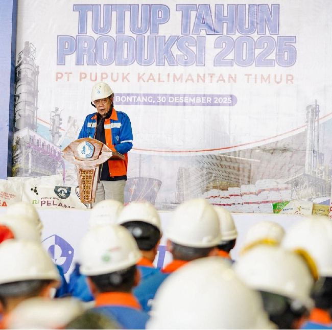 Tutup Tahun Produksi 2025, Pupuk Kaltim Bukukan Kinerja Lampaui Target