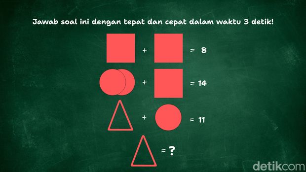 Jago dalam matematika? Coba jawab soal-soal ini, detikers! Kalau jago harusnya bisa untuk jawab soal-soal ini.