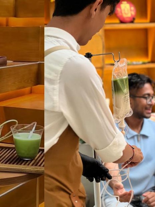 Begini Penyajian Matcha Infus di Kafe Bali yang Bikin Netizen Heboh