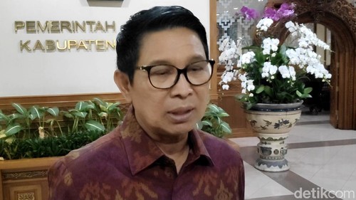 Bupati Badung, I Wayan Adi Arnawa, Selasa (6/1/2026). (Agus Eka/detikBali)