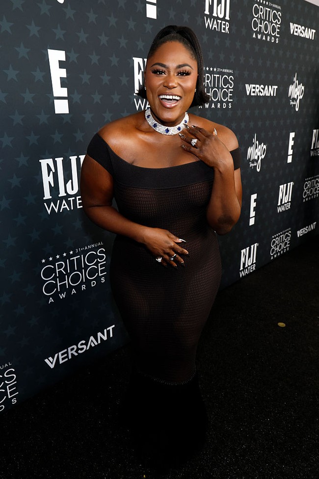 SANTA MONICA, CALIFORNIA - JANUARY 04: Danielle Brooks attends the 31st Annual Critics Choice Awards at Barker Hangar on January 04, 2026 in Santa Monica, California. (Photo by Kevin Mazur/Getty Images for Critics Choice Association)