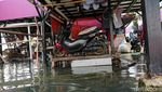 Genangan Rob Tak Hentikan Aktivitas Warga Muara Angke