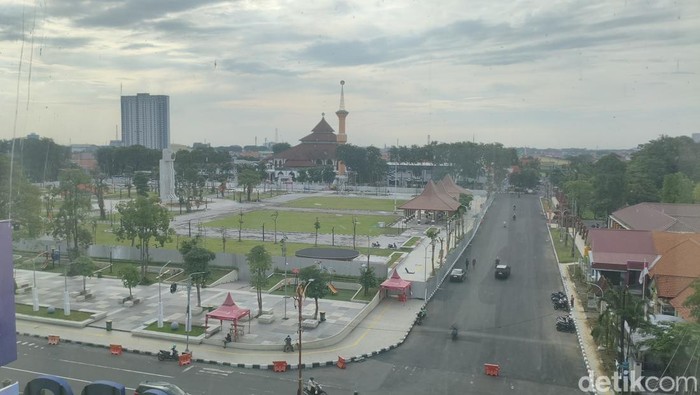 Progres Revitalisasi Alun-alun Sidoarjo Capai 99,9 Persen