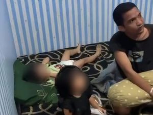 Video: Ayah Aniaya Balita Sambil Video Call di Gorontalo Kini Tersangka
