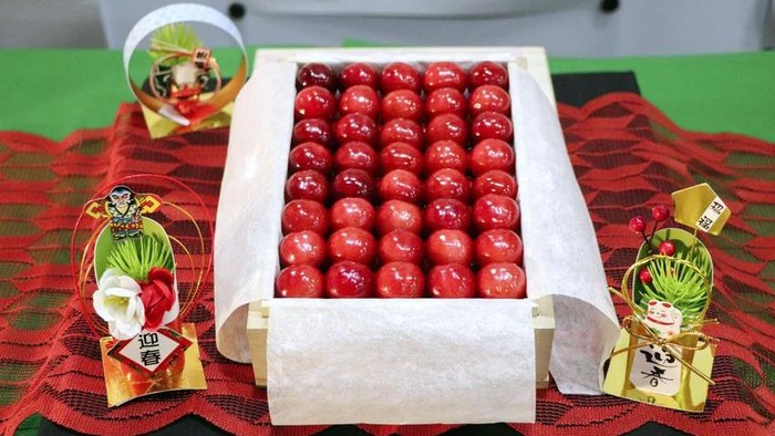 rekor ceri terjual Rp 192 jutaan