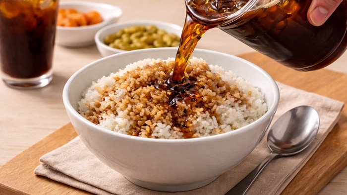 Viral Menu Nyeleneh Bapmericano Nasi Campur Kopi, Dokter Gizi Wanti-wanti Efeknya