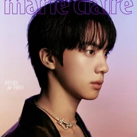 Baru-baru ini, namanya masuk dalam daftar idol KPop dengan jumlah kerja sama brand terbanyak. Jin BTS berada di urutan enam teratas, tercatat memiliki 12 kerja sama brand bersama Gucci, FRED, Alo, Dolce & Gabbana, hingga Dolby. Foto: dok. Marie Claire Korea