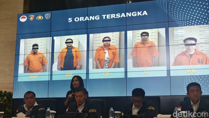 Ini Peran 5 Tersangka Sindikat Perusahaan Fiktif Penampung Dana Judol