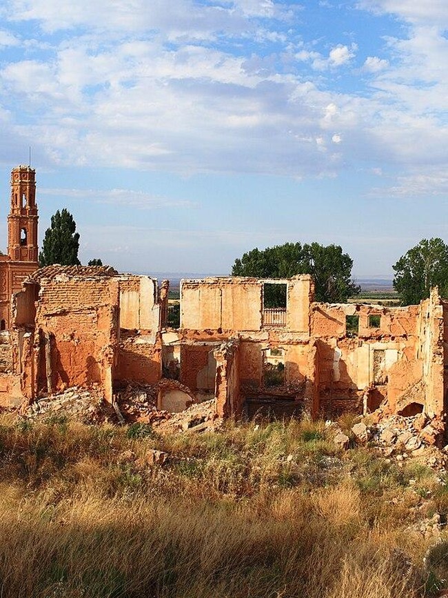 Potret Kota Mati Belchite yang Hancur Akibat Perang Saudara