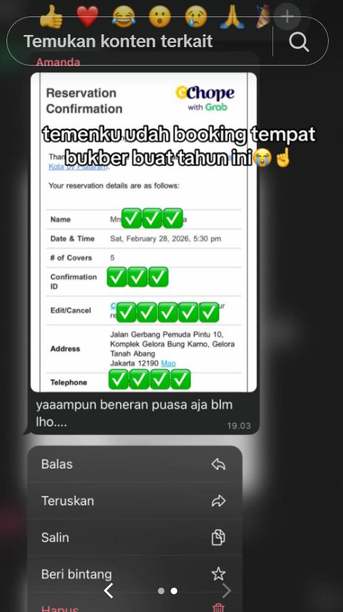 Netizen Booking Restoran H-1 Bulan Ramadan