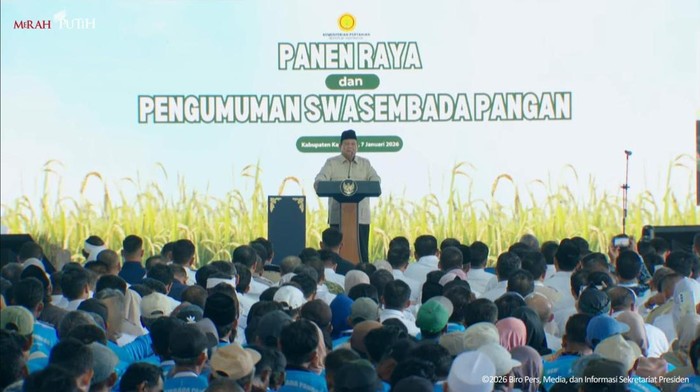 RI Swasembada Pangan, Prabowo: Kita Tidak Tergantung Bangsa Lain