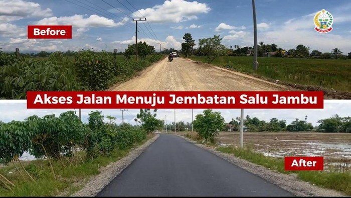 Realisasi Bankeu Pemprov Sulsel di Luwu: Jalan Diaspal-Jembatan Dibangun