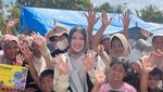 POV Tiara Andini Beri Bantuan dan Main Bareng Anak-anak Aceh Tamiang