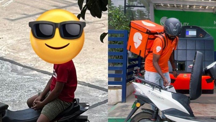 Tolak Tip Meski Bawa Anak, Sikap Pengantar Makanan Ini Tuai Pujian Netizen