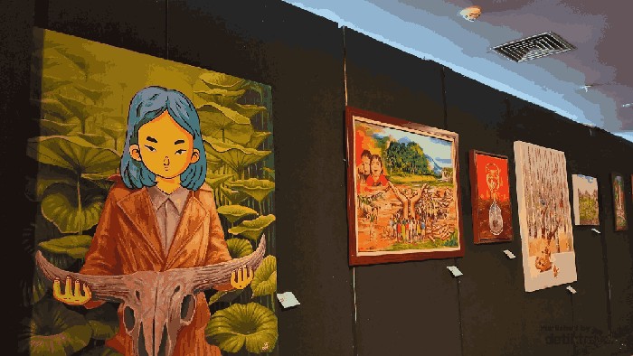 Tak Sekadar Baca, Perpusnas Pamerkan Lukisan Bumi, Traveler Bisa Ikut Melukis