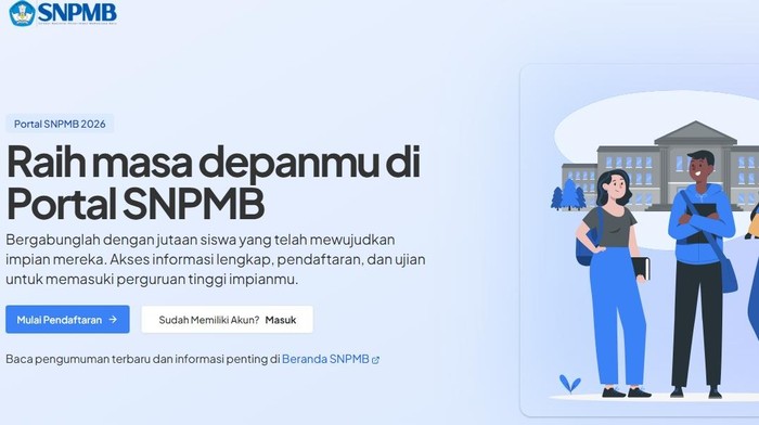 Link Registrasi Akun SNPMB Siswa 2026 di https://portal.snpmb.id/