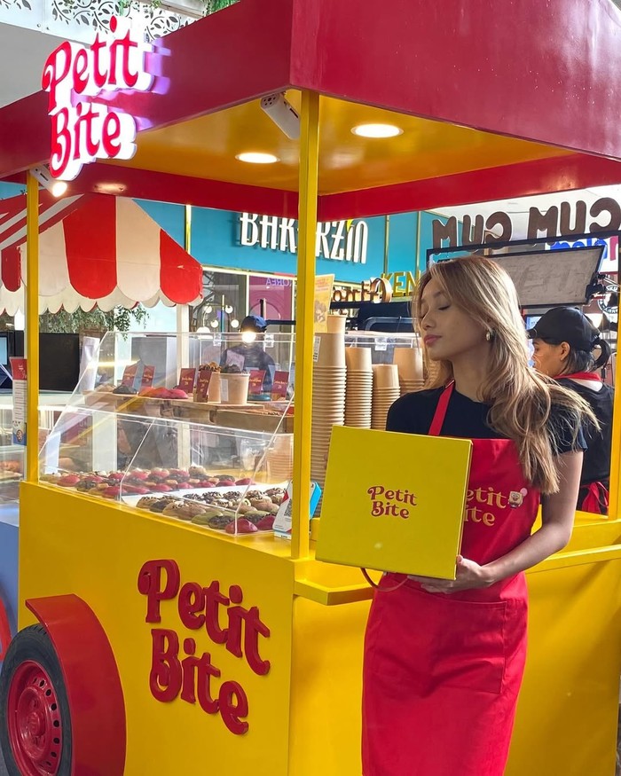 Minbite, selebgram yang memeiliki bisnis kuliner Petit Bite.