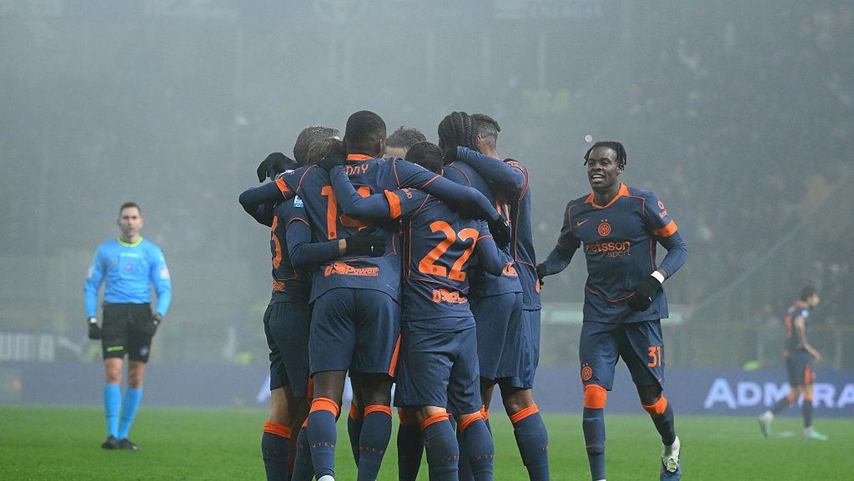 Inter Milan sementara menjauhkan diri di puncak klasemen Serie A. )Inter via Getty Images/Mattia Pistoia - Inter)