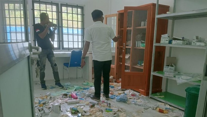 Puskesmas Ibele Jayawijaya Dirusak OTK, Alkes-Obat Berserakan di Lantai