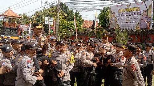 Acara sertijab Kapolres Buleleng, Kamis (8/1/2026).
