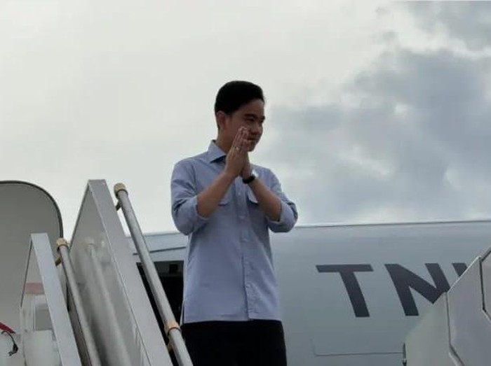 Wakil Presiden RI Gibran Rakabuming Raka tiba di Banjarbaru, Kalsel.