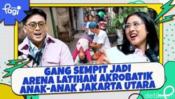 Video: Gang Sempit Jadi Arena Latihan Akrobatik Anak-anak Jakarta Utara